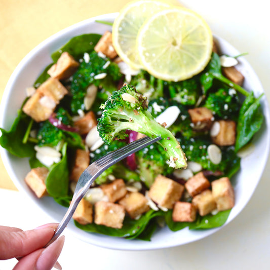 tofu + broccoli salad